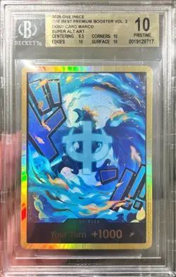 One Piece Premium Booster The Best Vol 2 Don Marco GOLD Card BGS 10 PRISTINE - Image 1