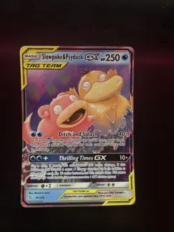 Slowpoke and Psyduck GX Tag Cosmic Card 35/236 LP - Image 1