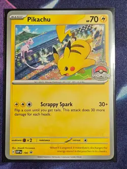 Pokemon Pikachu SVP 190 2024 World Championships Promo Card English NM/M - Image 1