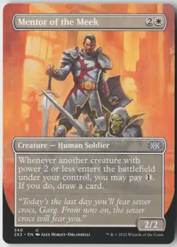 Mentor of the Meek (Borderless) (340) - Normal - Double Masters 2022 (2X2) - NM - Image 1