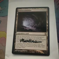 Magic The Gathering Gemstone Caverns Legendary Land Time Spiral German Signed - Image 1