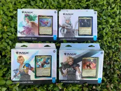 MTG FINAL FANTASY COLLECTOR COMMANDER DECK BOX - FULL SET of 4 /NEW - Image 1