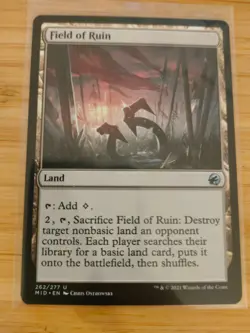 MTG Field of Ruin 262 Innistrad: Midnight Hunt M/NM Free UK P&P - Image 1