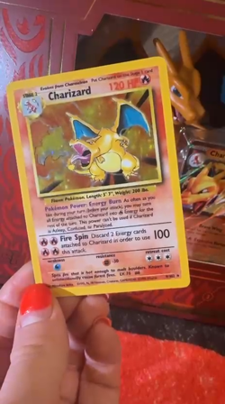 Pokemon TCG Charizard 004/102 Base Set Holo Unlimited Rare 1999. MP - Image 2