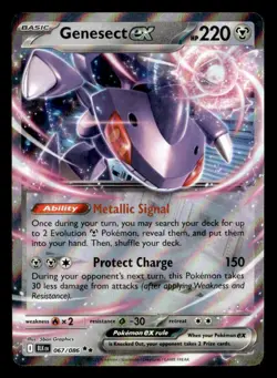Pokemon Genesect ex #067/086 tcg Near Mint or Better - Image 1