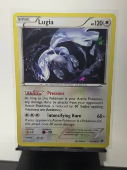 Pokemon TCG Lugia Fates Collide 78/124 Cracked Ice Holo Card - Image 1