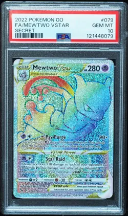 Mewtwo VSTAR 079/078 PSA 10 Pokemon Go Pokemon Card - Image 1