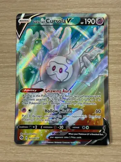 Galarian Cursola V 071/073 Pokemon Champion's Path 2020 Ultra Rare - NM / M - Image 1