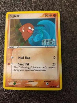 POKEMON TCG DIGLETT 50/100 COMMON HOLO/ Stamped CRYSTAL GUARDIANS - Image 1