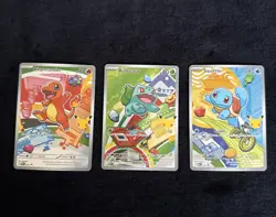 Pokemon First Partner Illustration Collection MEP Bulbasaur Charmander Squirtle - Image 1