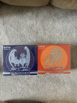 SEALED Pokemon TCG Lunala and Solgaleo Sun & Moon Base Elite Trainer Boxes ETB - Image 1