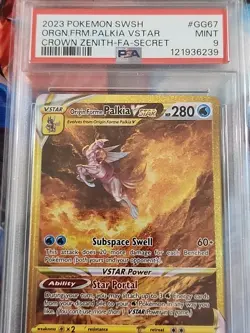 2023 Pokemon SWSH Origin Form Palkia VSTAR #GG67 Crown Zenith PSA 9 - Image 2