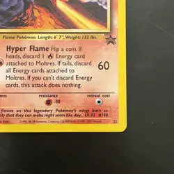 Pokemon Vintage WotC Promo Moltres #21 Black Star - Image 4