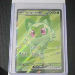 Pokemon Sprigatito EX ASC Holo Rare Card 251/217 200 HP Basic - Image 1