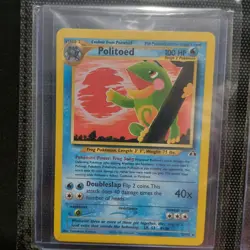 Pokemon Politoed Neo Discovery Unlimited 27/75 Rare MP Vintage WOTC - Image 1