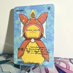Pokederp Holo Achu Pikachu Magikarp Poncho NEW JWillyguy Pokemon Rare - Image 3