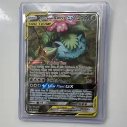Pokemon Venusaur & Snivy GX SM229 Sun & Moon Promo TAG TEAM Holo - Image 1