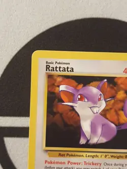Pokemon Karte Rattfratz 66/82 Team Rocket Set Pokemon 1999 Vintage TCG Rattata - Image 3