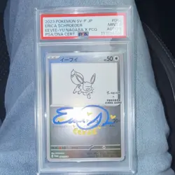 Pokemon Eevee SV-P Promo Yu Nagaba 062/SV-P PSA 9 Erica Schroeder Signed - Image 1