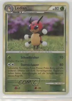 Ledian German Reverse Foil Pokemon HeartGold & SoulSilver #25 2010 - Image 1