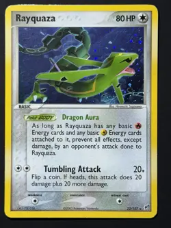 Swirl 🌀 Rayquaza 22/107 - EX Deoxys - Holo - Pokemon TCG NM- - Image 3