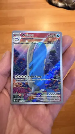 Pokemon TCG Journey Together Wailord 162/159 Illustration Rare IR NM Mint - Image 1