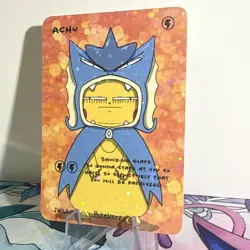 Pokederp Holo Achu Pikachu Gyarados Poncho NEW -JWillyguy Pokemon Rare - Image 3