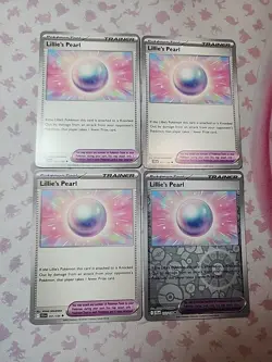 4x Lillie's Pearl 151/159 x4 - Journey Together - Pokemon TCG - Playset - Image 1