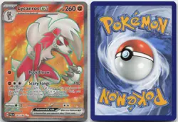 LYCANROC EX 241/193 ULTRA RARE PALDEA EVOLVED POKEMON HOLO NM - Image 3