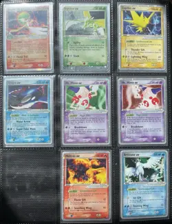 Vintage Pokemon EX Holo Rare Card Collection Set of 8 Cards - Image 1