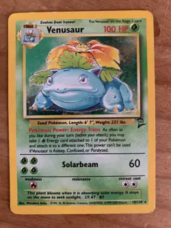 Pokemon TCG Venusaur 18/130 2ND EDITION GREAT CONDITION!! - Image 1