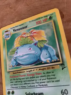 Pokemon TCG Venusaur 18/130 2ND EDITION GREAT CONDITION!! - Image 2