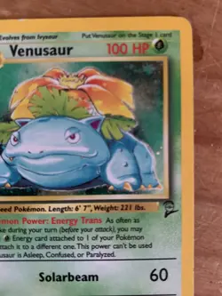 Pokemon TCG Venusaur 18/130 2ND EDITION GREAT CONDITION!! - Image 5
