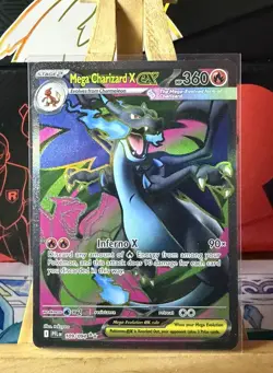 Mega Charizard X EX 109/094 Full Art Ultra Rare Phantasmal Flames - Pokemon TCG - Image 1