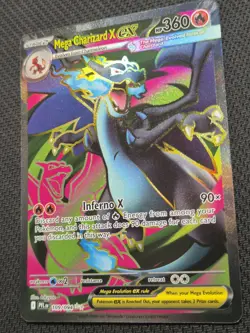 Pokemon TCG Mega Charizard X EX 109/094 Full Art Ultra Rare Phantasmal Flames - Image 3