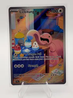 Lickitung Pokemon TCG SV- Temporal Forces 180/162 Illustration Rare NM - Image 1