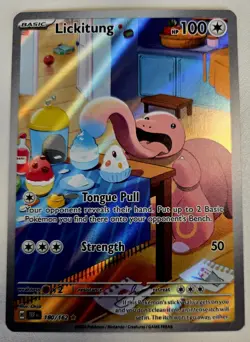 Pokemon TCG Lickitung 180/162 | Temporal Forces | Holo Illustration Rare | NM/M - Image 1