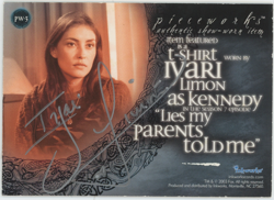 Iyari Limon 2003 Inkworks Pieceworks Buffy Kennedy PW-3 Auto Signed 25771 - Image 2