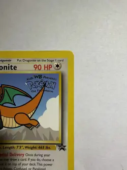 Dragonite Pokemon Card 90 HP Rare Holo Supersonic Flight 60 - Image 5