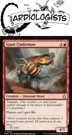 Giant Cindermaw 0624 | Magic the Gathering MTG | Foundations | Uncommon | NM - Image 1