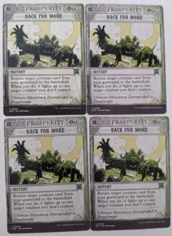 Back for More x 4 - Outlaws of Thunder Junction: Breaking News - #36 - MTG - NM - Image 1