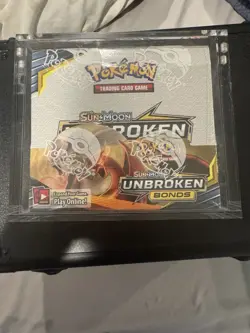 Pokemon TCG Sun & Moon Unbroken Bonds Booster Box Factory Sealed Acrylic Case - Image 1