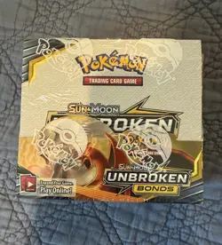 Pokemon TCG Sun & Moon Unbroken Bonds Booster Box Factory Sealed Acrylic Case - Image 5