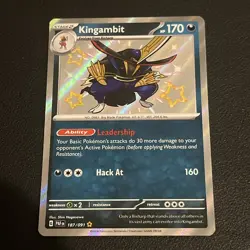 Pokemon TCG Kingambit 187/091 | Paldean Fates | NM | Shiny Rare - Image 1
