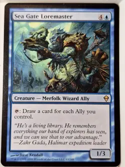 Sea Gate Loremaster - Zendikar - Magic the Gathering MTG Nice! - Image 1