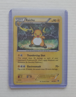 Pokemon TCG XY: BREAKThrough - Raichu 49/162 Promo Cracked Ice Holo (2015) LP - Image 3