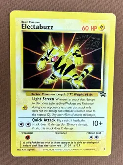 Pokemon The First Movie Electabuzz Wotc Promo WB Stamp 02/53 1999 - Image 1