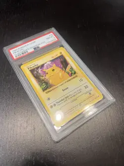 No Reserve PSA 8 Pokemon Base Set Shadowless Yellow Cheek Pikachu Rare! - Image 4