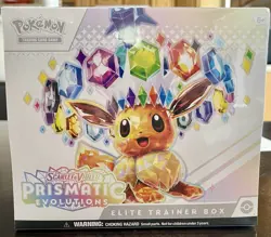 Pokemon COMBO Prismatic Evolutions Sealed Elite Trainer Box PLUS CGC 9 Eevee ex! - Image 2
