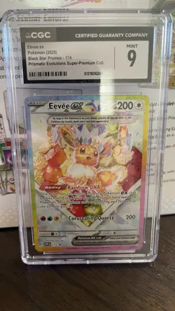 Pokemon COMBO Prismatic Evolutions Sealed Elite Trainer Box PLUS CGC 9 Eevee ex! - Image 4